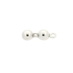 2 TERMINALI COPRINODO GRANDI ARGENTO 925 RODIATI 11X5 MM MADE IN ITALY 